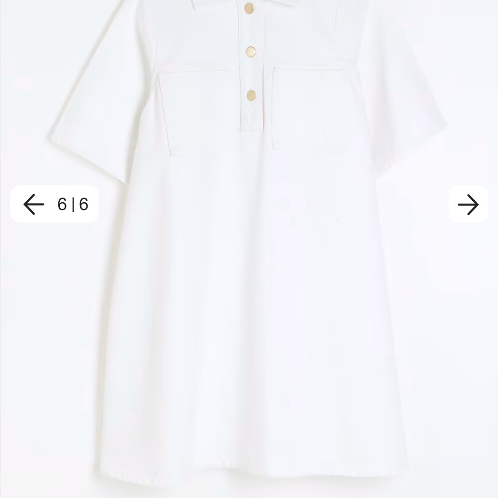 River Island White Mini Dress
